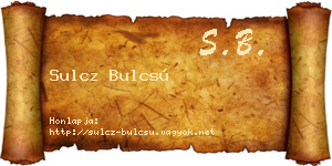 Sulcz Bulcsú névjegykártya